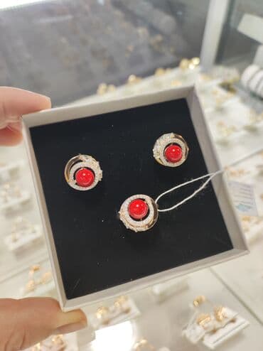 свадебные платья от производителя: Набор украшений, Проба 925, Женские, Новый — 3