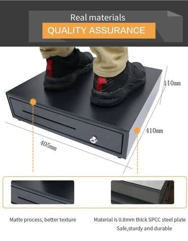 оборудование для кассы: Денежный Ящик BQ400AK, Ш40,5см*Д41см*В10,5см, 5-заж. для купюр — 3