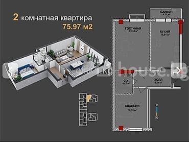 Новостройки от застройщика: Строится, Элитка, 2 комнаты, 72 м² — 10