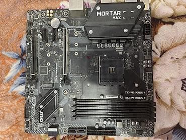 775 socket: Материнская плата для ПК, Б/у, MSI, AM4, Micro-ATX — 1