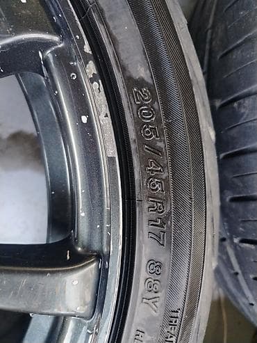 Колеса в сборе 205 / 45 / R 17, Лето, Комплект, Легковые, Литые, отверстий - 4 at lalafo.kg Колеса в сборе 205 / 45 / R 17, Лето, Комплект, Легковые, Литые, отверстий - 4