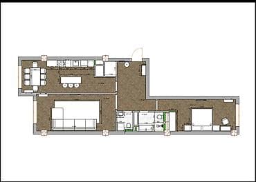 fred perry: 2 комнаты, 81 м², Элитка, 14 этаж, Готовая ПСО (под самоотделку) — 8