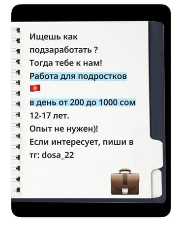 работа в сша для кыргызстанцев: Требуется Разнорабочий на производство, Оплата Ежедневно, Без опыта — 1
