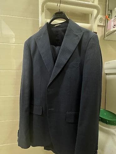 Костюмы: Мужской костюм, 2XL, Новый, цвет - Синий, Бесплатная доставка — 2