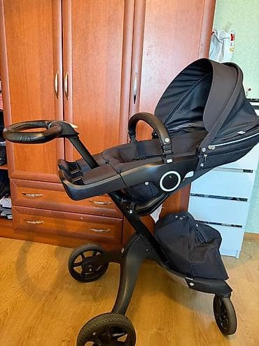 stokke коляска: Коляска, Stokke, цвет - Черный, Б/у, Самовывоз, Платная доставка — 2