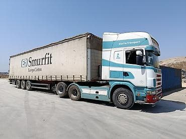 Тягач, Scania, Тентованный