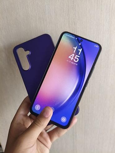 surface 4: Samsung Galaxy A54 5G, Б/у, 256 ГБ, цвет - Черный, 2 SIM — 2