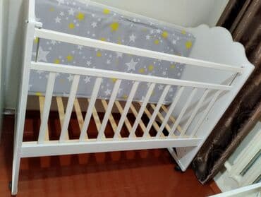 детская кровать икеа с матрасом: Продаётся кровать детская вместе с матрасом. Есть маятник. высота — 1