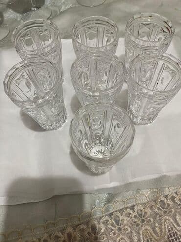 чай ичкен столдор: Набор стеклянных рюмок/стаканов для напитков - Комплектация: 6 штук в — 18