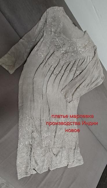платьч: Повседневное платье, Индия, Лето, XL — 1