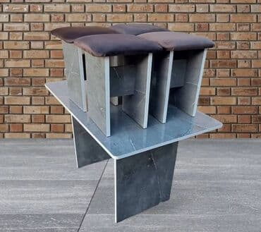 столы и стулья для кафе недорого: Кухонный стол и стул, Новый, Платная доставка, Самовывоз — 5