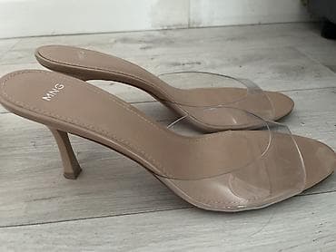 туфли mango: Туфли, 40, Mango, Б/у, цвет - Бежевый, Самовывоз — 2