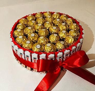 карамель для попкорна: Съедобные букеты из сладостей и снеков - Авторские композиции из — 8