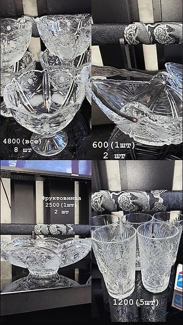 хрустальные наборы: Хрустальная посуда — наборы и отдельные позиции Особенности: - — 1