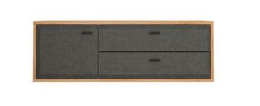 офисные мебели: Грэйс BRW Брест Тумба RTV1D2S Дуб Наварра, Графит Польша/Беларусь — 8