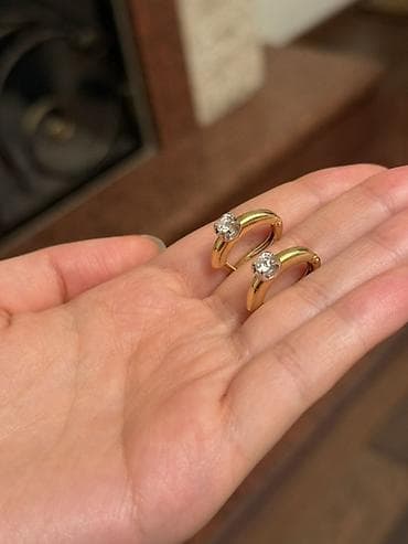 arctic air: Серьги от Cartier из желтого золота с бриллиантами. Подлинность — 6