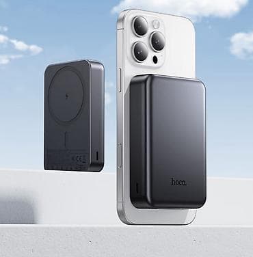 hoco ds40: Магнитный беспроводной power bank Hoco для смартфонов с поддержкой — 4