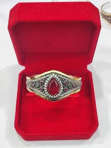 peri: Серебряный Браслет с натуральными камнями Серебро с напылением — 6