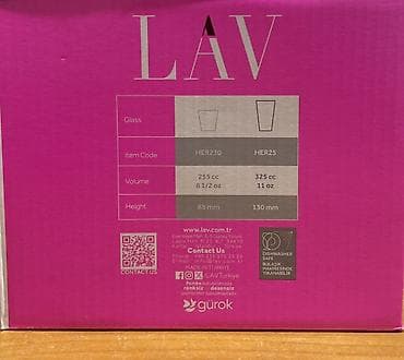 Стакандар: Набор стаканов LAV Hera, 6 штук - Модель: Hera (код HER25) - Объем — 4