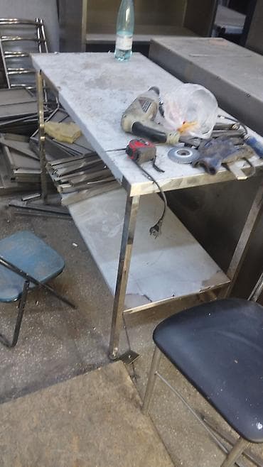 Кафелер, ресторандар үчүн: Стеллаж из нержавеющей стали в наличии Также можем изготовить по вашим — 10