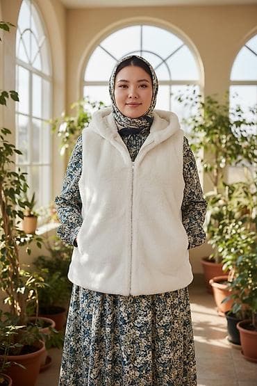 tech flis: Утепленный, Меховой, Осень-весна, Искусственный мех, Короткая модель, С карманами — 6