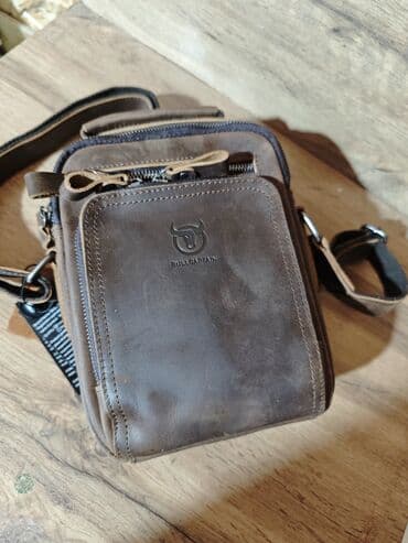 Другие комплектующие: Барсетка, Материал: Натуральная кожа, Новый — 6