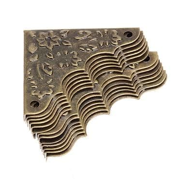 кранштейн для вещей: Античная латунь декоративные угловые скобы, ювелирные изделия — 4