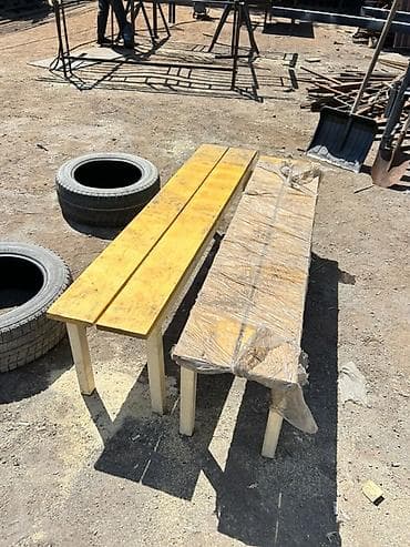 uth 170: Скамейка Дерево, Без спинки, Без крыши — 2