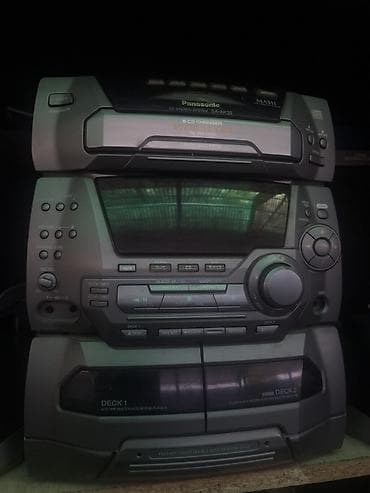 Техника и электроника: Музыкальный центр Panasonic SA‑AK35 с акустикой Работает Радио и AUX — 3