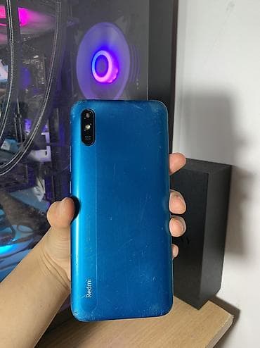 sharp r3: Redmi, Redmi 9A, Б/у, 32 ГБ, цвет - Синий, 2 SIM — 1