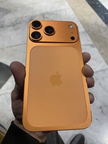 принтер в хорошем состояние: IPhone 17 Pro, Б/у, 64 ГБ, Оранжевый, Защитное стекло, Чехол, В рассрочку, 89 % — 7
