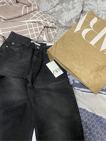 джинсы монтан женские: Жынсылар, Түз, Zara, Бели орто, Кайнатылган — 1