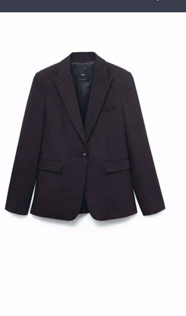 всвязи с переездом: Элегантный женский пиджак черного цвета с классическим воротником с — 1