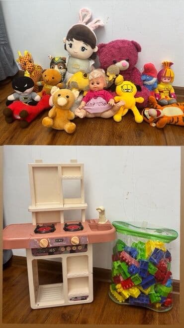 дом игрушка: Набор детских игрушек и развивающих игр. В комплекте: - Плюшевые — 1