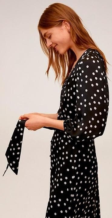 pull beer: Повседневное платье, Италия, Лето, Длинная модель, Вискоза, На запах, S — 8