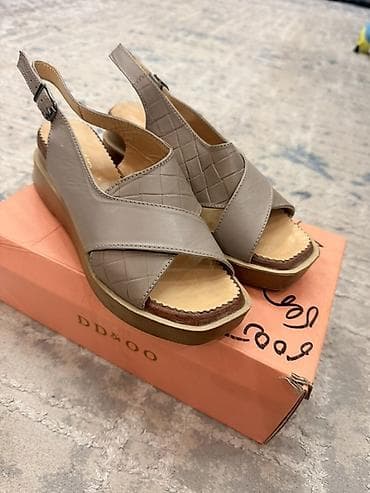 original: Босоножки, 36, Б/у, цвет - Бежевый — 5