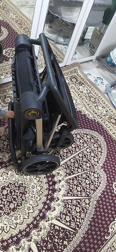 детская коляска для двойни: Коляска, цвет - Черный — 2