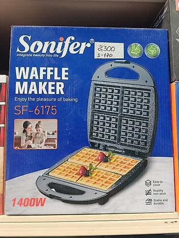 Вафельница Sonifer SF-6175 - Мощность: 1400 Вт — быстрый нагрев и