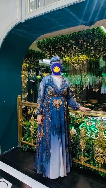 где можно купить платье как у хюррем: Вечернее платье, Пышное, Длинная модель, С рукавами, Стразы, 4XL — 2