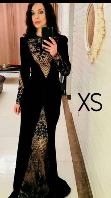 платье макси большого размера: S — 6