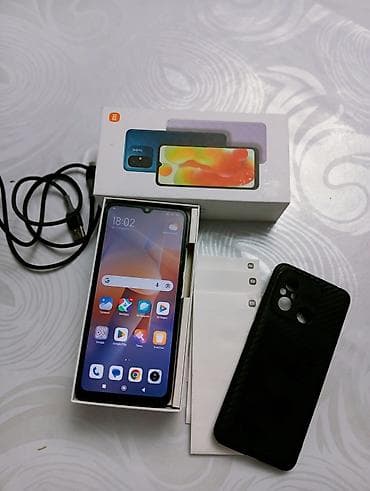 Redmi, Redmi 12C, Новый, 128 ГБ, цвет - Синий, 2 SIM