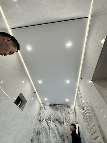 Кровля крыши: Натяжной потолок Глянцевое, Матовое, 3D потолки Гарантия, Бесплатная консультация, Бесплатный замер — 1