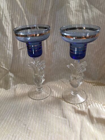 буфет буу: Подсвечники, 17,5 см, Богемия 3000 за 2 — 2