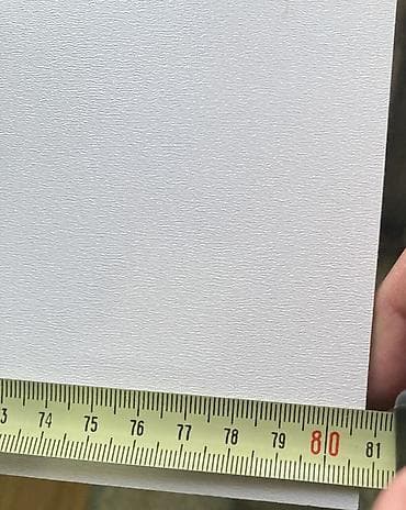 пластиковый панель: Белая ХДФ‑панель (лист) - Цвет: белый, матовый. - Размеры листа — 2