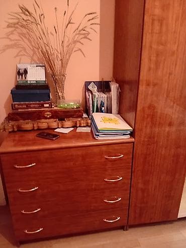 Комод для одежды, Без зеркала, ЛДСП, цвет - Коричневый