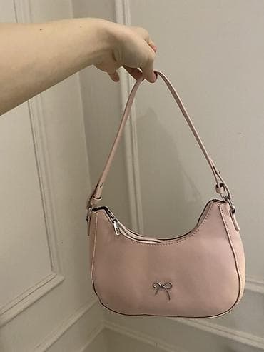 ami paris: Мини-сумка на плечо в нежно‑розовом цвете. Новый не использованный — 2