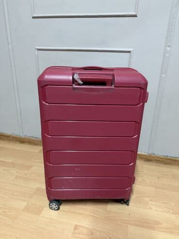 Чемоданы: Чемодан, Б/у, Материал: Полиэстер, Большой (более 70 л), Кодовый замок, На колесах, С выдвижной ручкой — 3