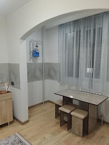 osh flat: 1 комната, 43 м², Киргизия 1 106 серия улучшенная, 5 этаж, Евроремонт — 1