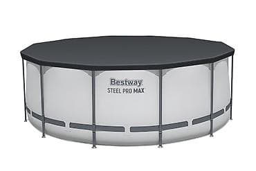 Спорт и хобби: Bestway Steel Pro MAX — круглый каркасный бассейн для дачи и двора — 4
