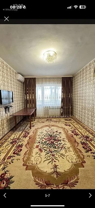 квартира 3х комнатный: 3 комнаты, 62 м², Аламедин-1 мкр 105 серия, 4 этаж, Косметический ремонт — 6